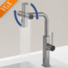 Kitchen Tap Flexible Pull Out Nozzle Kitchen Sink Mixer Stream Sprayer Kitchen Gourmet Tap Water Tap Crane Brass Grey