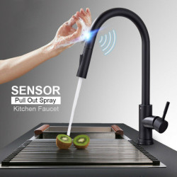 Smart Touch Kitchen Taps Crane for Sensor Kitchen Water Tap Sink Mixer Rotate Touch Tap Sensor Water Mixer Hot & cold Water