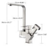 Pull Out Spray Head Single Hole Deck Mount Stainless Steel Nickle Kitchen Tap Para Hot and Cold Water Mixer Tap