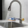 New Upgraded Stainless Steel Waterfall Kitchen Sink Tap 360° Rotate Pull Out Kitchen Tap Multiple Modes Outlet Water