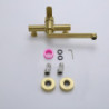 304 Stainless Steel Europe styles Gold into the wall double-hole extension mouth Hot and Cold Kitchen Tap