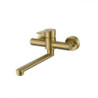 304 Stainless Steel Europe styles Gold into the wall double-hole extension mouth Hot and Cold Kitchen Tap