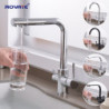 ROVATE Drinking Water Kitchen Tap 3 in 1 Kitchen Sink Tap Water Filtration Tap Cold and Hot Bar Water Filter Tap