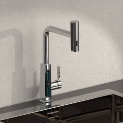 Smart Digital Display Pull out Kitchen Tap Chrome Brass Multifunctional Sink Mixers Bathroom Kitchen Pull down Sink Taps