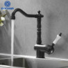 Brass Kitchen Tap Hot Cold Mixer Basin Tap 360 Swivel Sink Taps Black Chrome Basin Tap Crane Kmmoun