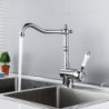 Brass Kitchen Tap Hot Cold Mixer Basin Tap 360 Swivel Sink Taps Black Chrome Basin Tap Crane Kmmoun