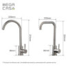 Kitchen Taps For Kitchen convenience cold and hot Brushed Nickel Kitchen Tap Deck Mounted Mixer Sink Tap Stainless Steel