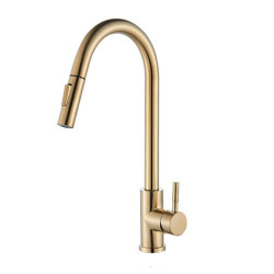 304 Stainless Steel Kitchen Sink Tap Gold Black Brushed Sink Vegetable Basin Pull-out Tap Kitchen Accessories