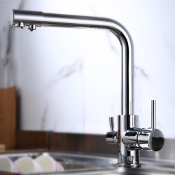 Dual Sprayer Purifier Tap Kitchen Filtered Tap Brass Drinking Filtered Water Kitchen Tap for Water Filtration System