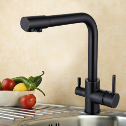 Dual Sprayer Purifier Tap Kitchen Filtered Tap Brass Drinking Filtered Water Kitchen Tap for Water Filtration System