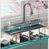 NEW Kitchen Sink Waterfall Tap for Kitchens Technology Integrated Large Single Slot Digital Display 304 Stainless Steel