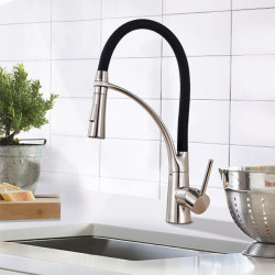 Kitchen Tap Swivel Pull Down Black Hose Kitchen Sink Tap Sink Tap Mounted Deck Bathroom Hot And Cold Water Mixer Crane