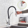 Kitchen Tap Swivel Pull Down Black Hose Kitchen Sink Tap Sink Tap Mounted Deck Bathroom Hot And Cold Water Mixer Crane