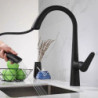 Removable Tapware sink Flexible Kitchen Tap with pull down sprayer mixer korea type gourmet spray stainless steel single hand