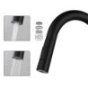 Black Gourmet Tap kitchen pull out Kitchen sink Tap kitchen Tap two water outlet modes kitchen tap kitchen mixer