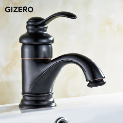 Brass Tap Basin Mixer Antique Bathroom Hot And Cold Water Tap Single Handle Deck Mounted Vessel Sink Mixer Taps