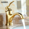 Brass Tap Basin Mixer Antique Bathroom Hot And Cold Water Tap Single Handle Deck Mounted Vessel Sink Mixer Taps