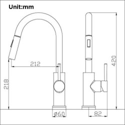 Pull Out Sensor Black Kitchen Tap Sensitive Touch Control Tap Mixer For Kitchen Touch Sensor Kitchen Mixer Tap