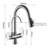 Kitchen Taps para cozinha de afundar Crane For Kitchen Water Filter Tap Three Ways Sink Mixer Kitchen Tap WF-0195