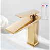 Brass Black Gold Basin Tap Bathroom Sink Taps Hot Cold Water Mixer Crane Deck Mounted Single Handle Hole Bath Kitchen Tap