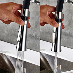 Kitchen Sink Tap Pull Down Rotating Black Sink Tap Hot And Cold Water Mixer Brass Tap Tap Deck Mounted Mixer Taps