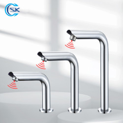 Bathroom Tap Smart Sensor Basin Tap Automatic Touch Free Infrared Tap Touchless Hot Cold Water Mixer Single Hole Sink Taps