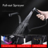 Pull-Out Kitchen Sink Tap Booster Sprayer Multifunction Hot And Cold Mixer Tap Midnight Black Two Mode Water Outlet