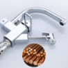 Pull-Out Kitchen Sink Tap Booster Sprayer Multifunction Hot And Cold Mixer Tap Midnight Black Two Mode Water Outlet