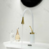 White/Black Basin Tap Brass Single Handle 360 Rotate Kitchen/Bathroom Wash-basin Cold Hot Water Spout Model Sink Mixing Taps