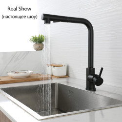 Black Touch Smart Sensor Touch Kitchen Tap/Pull Out Kitchen Taps Single Handle Mixer Taps 360 Rotatable Kitchen Sink Taps