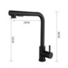 Black Touch Smart Sensor Touch Kitchen Tap/Pull Out Kitchen Taps Single Handle Mixer Taps 360 Rotatable Kitchen Sink Taps