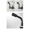 360 Degree Rotating Black Wall Mounted Single Cold Water Mixer Solid Brass Kitchen Sink Basin Tap Mop Pool Water Taps