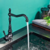 Rozin Black Bronze Kitchen Tap Classical Deck Mounted Kitchen Taps 360 Degree Rotation Hot Cold Water Mixer Taps
