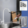 Stainless Steel Pull Out Kitchen Tap Hot and Cold Mix Water Tap Kitchen Tap Stream Deck Kitchen Sink Water Tap