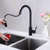 Stainless Steel Pull Out Kitchen Tap Hot and Cold Mix Water Tap Kitchen Tap Stream Deck Kitchen Sink Water Tap