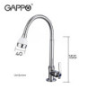 Stainless Steel Kitchen Tap Deck Mounted Single Cold Sink Tap 2 Outlet Switching Modes Universal Kitchen Sink Tap