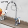 Stainless Steel Kitchen Tap Deck Mounted Single Cold Sink Tap 2 Outlet Switching Modes Universal Kitchen Sink Tap