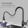 Pull kitchen Tap cold and hot water dual purpose splash proof Tap fast heating household wash basin Tap