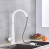 Touch Control Sensor Kitchen Taps White Black 360 Rotation Singe Handle Mixer Tap Smart Sensor Kitchen Cold Hot Mixer Tap