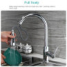 304 Stainless Steel Pull-out Kitchen Tap In The Bathroom with Dual Outlet Water Cooled and Hot Water Sink Tap