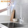 White Digital Touch Kitchen Tap Hot Cold Pull Out Kitchen Sink Mixer Tap Stainless Steel Sensor Touch Digital Kitchen Taps