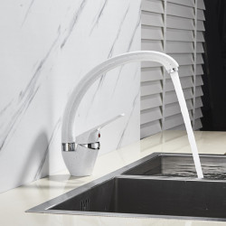 Senlesen Kitchen Sink Tap Brass 4 Colors Single Handle Hot Cold Water Mixer Tap Sprayer Nozzle Mounted Para Kitchen Taps