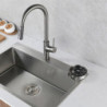 Kitchen Cup Washer Stainless Steel High-pressure Water Spray Sink Vegetable Washing Basin Cleaning Press Type Tap