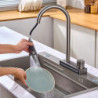 Kitchen Tap Waterfall Sink Hot Cold Water Tap Single Hole Stainless Steel Accessories Tap