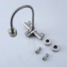 SUS 304 Stainless Steel Wall Mounted Kitchen Tap Hot Cold Kitchen Mixers Kitchen Sink Tap 360 Degree Swivel Flexible Hose