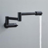 Blackend Foldable Pot Filler Tap Wall Mounted Kitchen Tap Single Cold Water Kitchen Tap Rotate Folding Spout For Kitchen