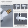 Brass Filtered Pull Out Kitchen Tap Rotatable Water Filter Hot Cold Mixer Crane Down Style