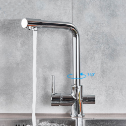 Kitchen Tap Filter Purity Drinking Water Kitchen Sink Mixer Tap Beige With Dot Purification Water Taps Tap Dual Handle