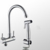 304 Stainless Steel Kitchen Tap Balcony Laundry Pool Mop Pool Wall Mounted Single Cold Water Tap Spray Gun Bidet