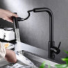 Smart Touch Kitchen Tap Black Sensor Kitchen Taps Pull Out Kitchen Tap Cold Hot Water Mixer Taps Single Hole Sink Tap